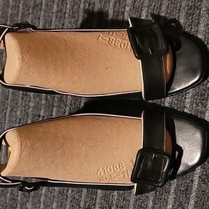 Cole Haan Leather Slingback Wedge Women's Shoes Size 6.5B